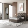 Französisches Polsterbett 140x200 mit Bettkasten modern Priya F 
