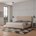 Letto king size matrimoniale 180x200 contenitore imbottito Priya K 