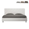 Letto king size matrimoniale 180x200 contenitore imbottito Priya K Promozione