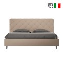 Letto king size matrimoniale 180x200 contenitore imbottito Priya K Costo