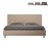 Letto king size matrimoniale 180x200 contenitore imbottito Priya K Misure
