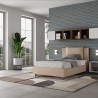 Letto francese contenitore 120x190 cuscino testata imbottito Antea P Sconti