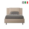 Letto francese contenitore 120x190 cuscino testata imbottito Antea P Offerta