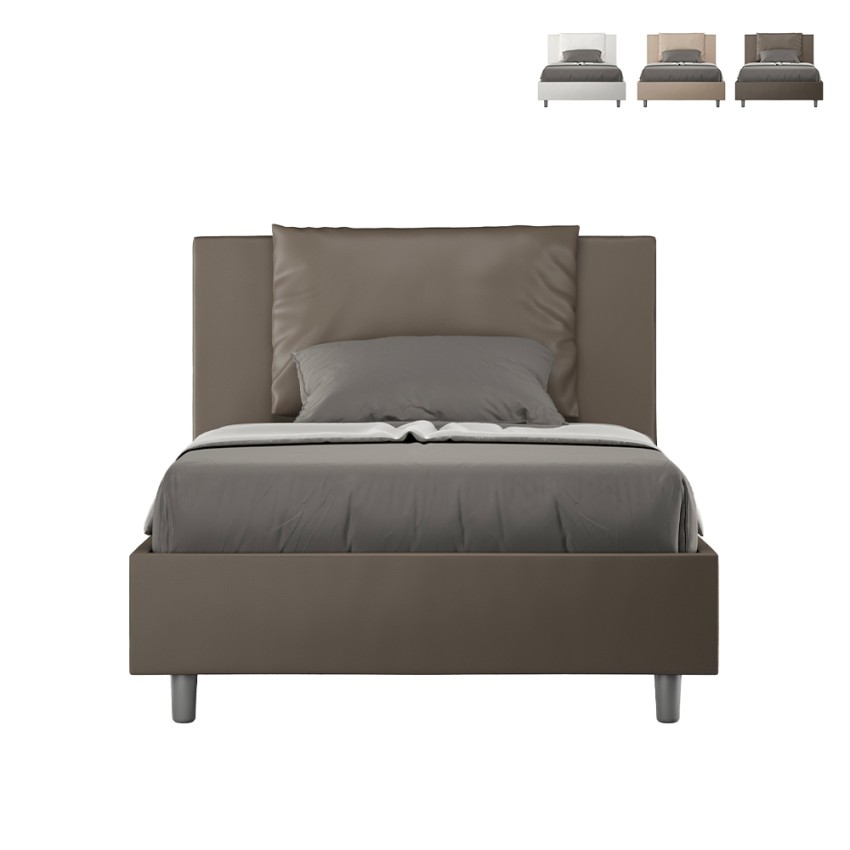 Letto piazza e mezza contenitore 120x200 francese imbottito Antea P1 Misure Letto piazza e mezza contenitore 120x200 francese imbottito Antea P1 Misure