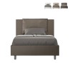Letto piazza e mezza contenitore 120x200 francese imbottito Antea P1 Misure