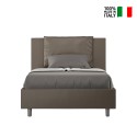 Letto piazza e mezza contenitore 120x200 francese imbottito Antea P1 Costo