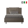 Letto piazza e mezza contenitore 120x200 francese imbottito Antea P1 Costo