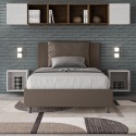 Letto piazza e mezza contenitore 120x200 francese imbottito Antea P1 Prezzo