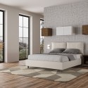 Letto matrimoniale contenitore 160x190 testata cuscini Antea M Sconti