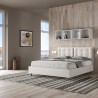 Lit double 160x200 avec rangement et coussins rembourrés Annalisa M1 Dimensions