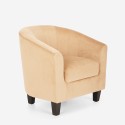 Samt Sessel modernes Design Wohnzimmer Büro Seashell Lux Angebot