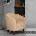 Samt Sessel modernes Design Wohnzimmer Büro Seashell Lux Verkauf