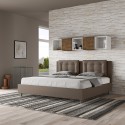 Letto matrimoniale contenitore 180x200 king size imbottito Annalisa K 