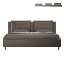 Letto matrimoniale contenitore 180x200 king size imbottito Annalisa K Misure