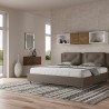 Lit king size avec rangement 180x200 rembourré Appia K Dimensions