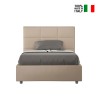 Queen-size Bett 120x200 quadratisch Staufach Design Mika P1