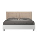 Lit double avec rangement 160x190cm en bois avec coussins Egos Annalisa Caractéristiques