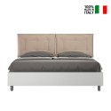 Lit double avec rangement 160x190cm en bois avec coussins Egos Annalisa Modèle