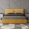 Letto matrimoniale contenitore 160x190 tessuto Mados Giada Agata 
