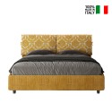 Letto matrimoniale contenitore 160x190 tessuto Mados Giada Agata 
