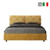 Letto matrimoniale contenitore 160x190 tessuto Mados Giada Agata 