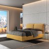 Letto matrimoniale in tessuto contenitore 160x190 Mados Giada Aragona Sconti