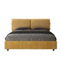 Letto matrimoniale in tessuto contenitore 160x190 Mados Giada Aragona Saldi