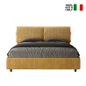 Letto matrimoniale in tessuto contenitore 160x190 Mados Giada Aragona Offerta
