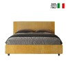 Letto matrimoniale 160x190 contenitore tessuto Rosal Norris Labirinto 