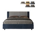 Letto matrimoniale 160x190 contenitore tessuto Rosal Norris Labirinto Promozione