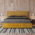 Letto matrimoniale tessuto 160x190 contenitore moderno Arla Norris Era Vendita