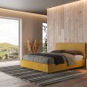 Letto matrimoniale tessuto 160x190 contenitore moderno Arla Norris Era Sconti