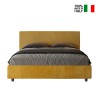 Letto matrimoniale tessuto 160x190 contenitore moderno Arla Norris Era Offerta