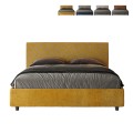 Letto matrimoniale tessuto 160x190 contenitore moderno Arla Norris Era Promozione
