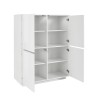 Moderne Anrichte Küchenschrank Wohnzimmer Design Weiß 100x40cm Judy Rabatte