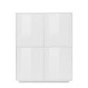 Moderne Anrichte Küchenschrank Wohnzimmer Design Weiß 100x40cm Judy Sales