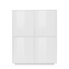 Moderne Anrichte Küchenschrank Wohnzimmer Design Weiß 100x40cm Judy Sales