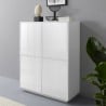 Moderne Anrichte Küchenschrank Wohnzimmer Design Weiß 100x40cm Judy Aktion