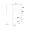 Moderne Anrichte Küchenschrank Wohnzimmer Design Weiß 100x40cm Judy Lagerbestand