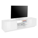 Mobile porta TV design moderno bianco soggiorno 180cm Dover Offerta