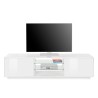 Mobile porta TV design moderno bianco soggiorno 180cm Dover Saldi