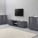 moderne niedrige TV-Bank 180cm Wohnzimmer Dover Report Auswahl