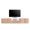 Mobile porta TV design moderno legno bianco 220cm soggiorno Aston Wood Saldi