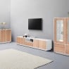 Meuble TV de salon design moderne en bois blanc 220cm salon Aston Wood Catalogue