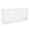Ceila Moderne Kommode, Weiß, 180cm, für Wohnzimmer oder Küche Angebot
