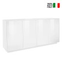 Ceila Moderne Kommode, Weiß, 180cm, für Wohnzimmer oder Küche Verkauf