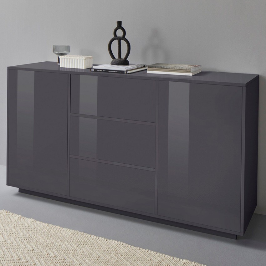 Moderne Design-Anrichte Wohnzimmerschrank 160cm Buffet Carat Report Aktion Moderne Design-Anrichte Wohnzimmerschrank 160cm Buffet Carat Report Aktion