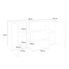 Moderne Design-Anrichte Wohnzimmerschrank 160cm Buffet Carat Report Eigenschaften