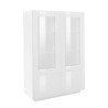 Credenza alta con vetrina 100cm soggiorno design moderno bianco Syfe Offerta
