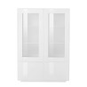 Credenza alta con vetrina 100cm soggiorno design moderno bianco Syfe Saldi